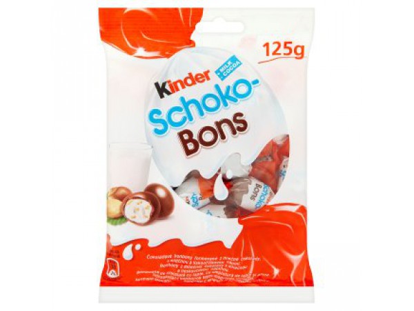Kinder Schoko-Bons конфеты из молочного шоколада с молочно-ореховой начинкой 125 г